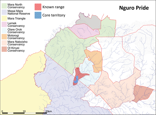 Pride Range Map