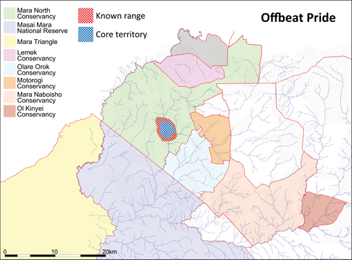 Pride Range Map